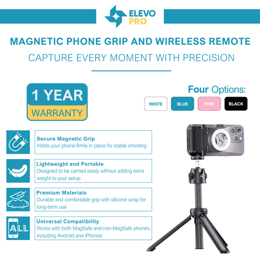 Elevopro™ MagGrip Vlogger Pro – Perfect Selfies and Videos