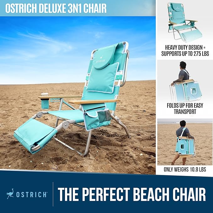 Ultimate 3-in-1 Ostrich Chair: Comfort & Versatility 🌅🏖️