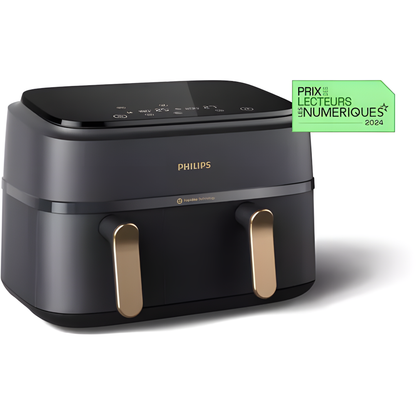 🍟 Airfryer PHILIPS Série 3000 ✨ Grande Capacité 9L avec Double Panier – Cuisson Rapide & Sans Huile 🌱 | Idéal pour Familles & Repas Croquants! 🥘🔥