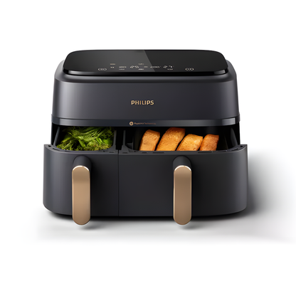 🍟 Airfryer PHILIPS Série 3000 ✨ Grande Capacité 9L avec Double Panier – Cuisson Rapide & Sans Huile 🌱 | Idéal pour Familles & Repas Croquants! 🥘🔥